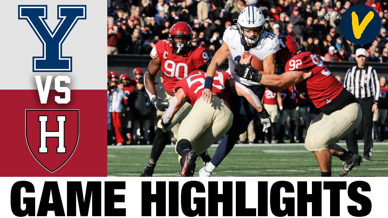 Yale vs Harvard 2022 College Football Highlights YouTube