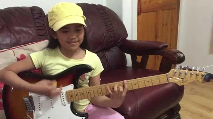 10 yr old Krizten Centino guitar cover of Johnny B...