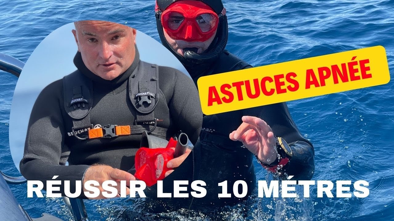 Astuces pour réussir votre apnée à 10 mètres niveau 4 (et N 1 2 3 🙂) #apnée #freediving