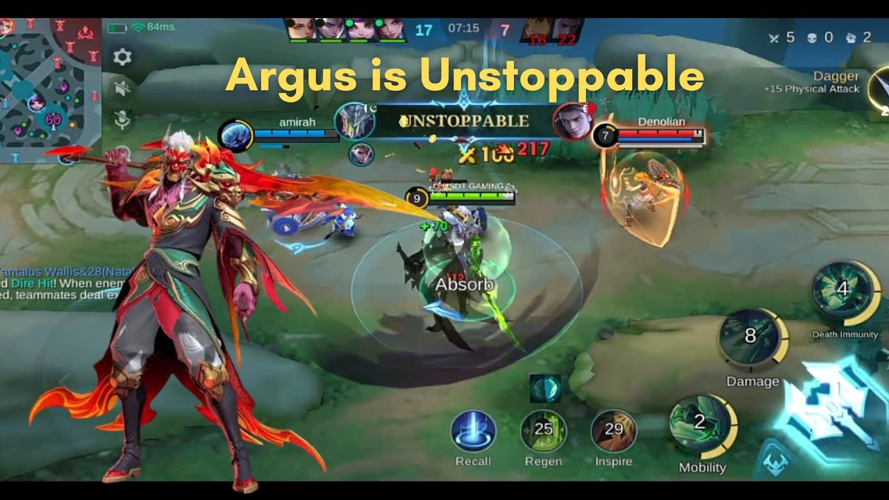 Argus Mobile Legends Gameplay – Unstoppable Destruction & Epic Kills