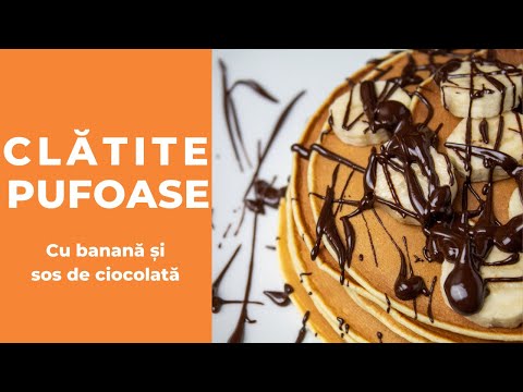 Video: Clatite Cu Sos De Banane Si Ciocolata