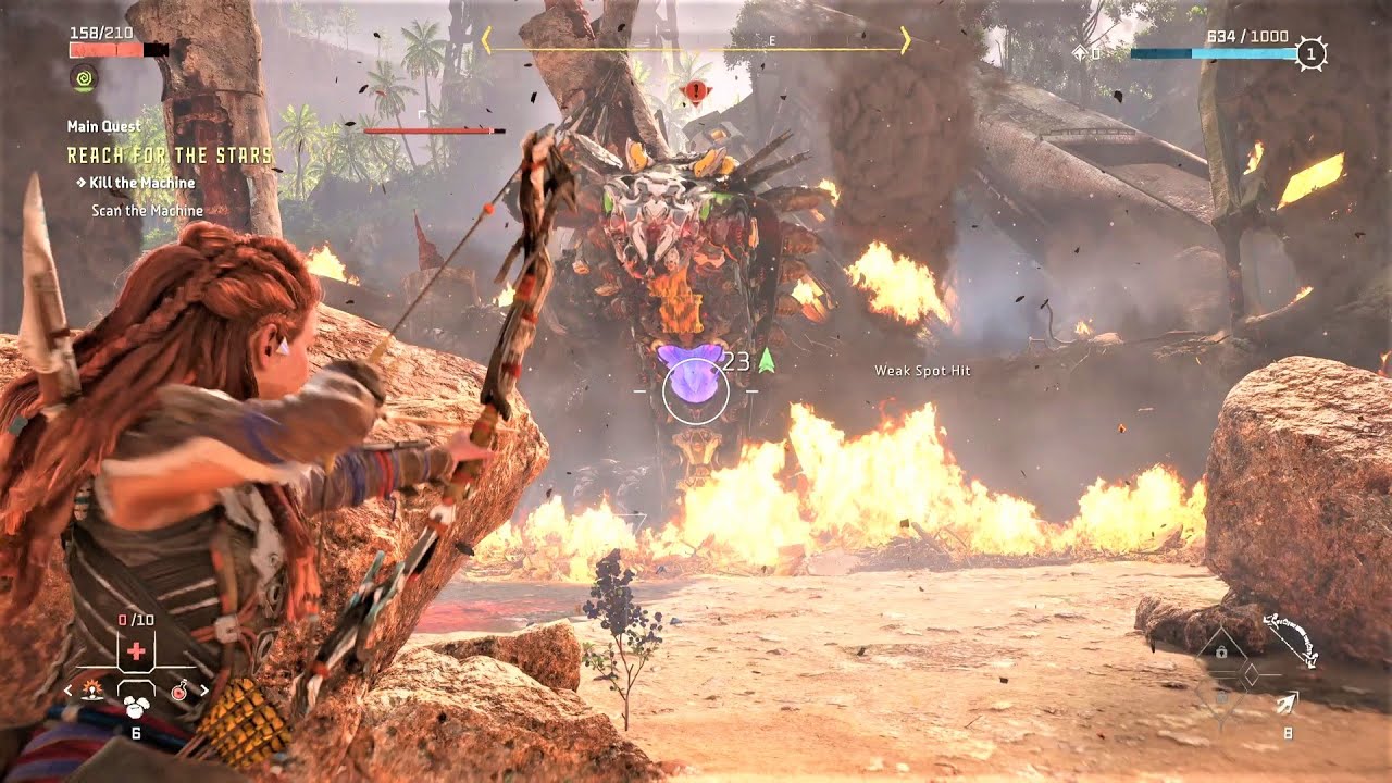 Horizon Forbidden West: Slitherfang Fight - YouTube