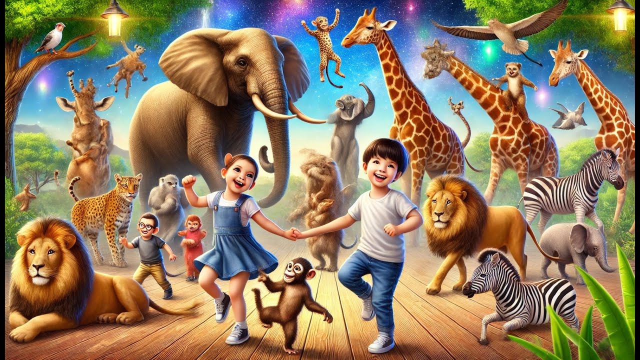 🦁 Dancing in the Zoo! 🐒🐘 Fun Animal Dance Song for Kids - YouTube