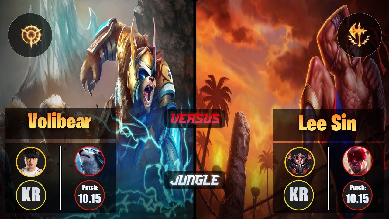 Clid VOLIBEAR (Jungle) [Press the Attack] VS LEE SIN - Grandmaster KR Patch 10.15