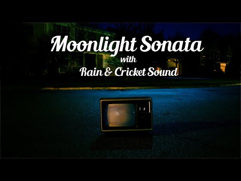 Moonlight Sonata with Rain and Cricket Sound