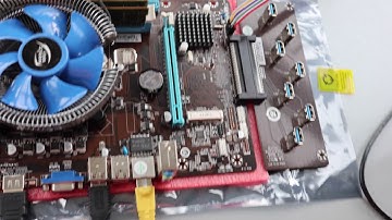 QS8 BTC 8 GPU video card Motherboard with CPU Ethereum ETH Mining Open Box and Setup