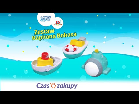 BBURAGO JUNIOR Super zabawki do kąpieli! - Zestaw Kapitana Bobasa