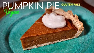 THE BEST VEGAN PUMPKIN PIE ❤️ The gluten-free, sugar-free pie you've been looking for!