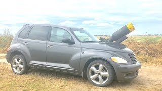 Bowling Ball Cannon Vs my Grandmas Pt Cruiser