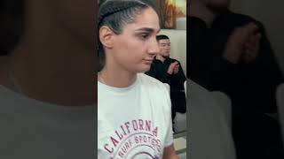 Viktoriia Tskhovrebova vs. Valentina Escobar - Weigh-in Face-Off - (UAE Warriors 46) - /r/WMMA