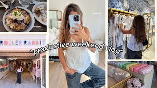WEEKEND VLOG ! ☀️ *voiceover* ~ lifestyle! 💐 (shopping, morning, breakfast, bday, ect) ⚡️