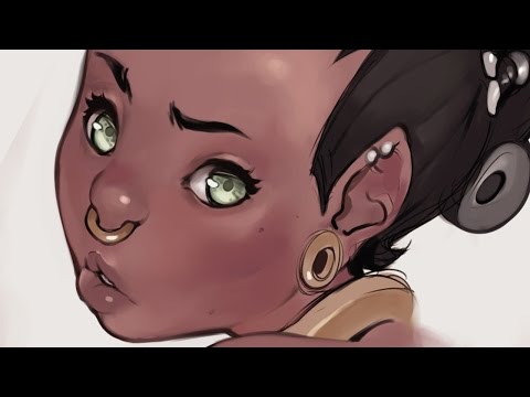 Sketch Nubian drawing process