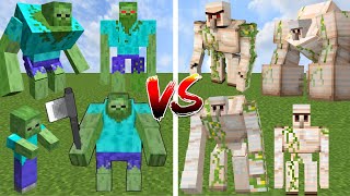 IRON GOLEM vs ZOMBIE AT EVERY AGE | Minecraft Mob Battle