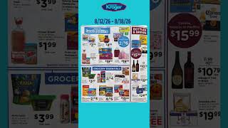Kroger Weekly Ad 8/12–8/18 | Buy 5 Save $1 + 4X Fuel Points! #shorts #krogerdeals #grocerydeals