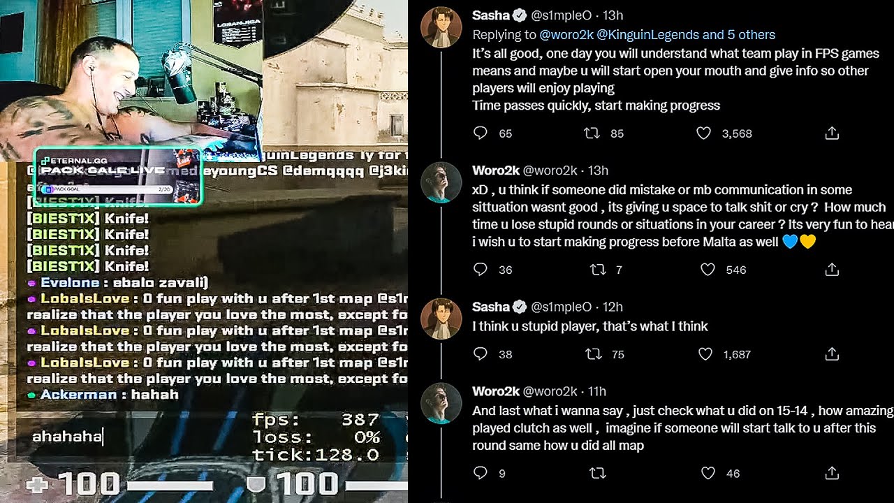 Loba about s1mple's Conflict with Woro2k