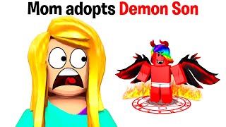 Mom adopts Demon Son in Brookhaven.. 😈(Roblox)
