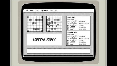 Battle Mac Game (1987) on Classic Macintosh