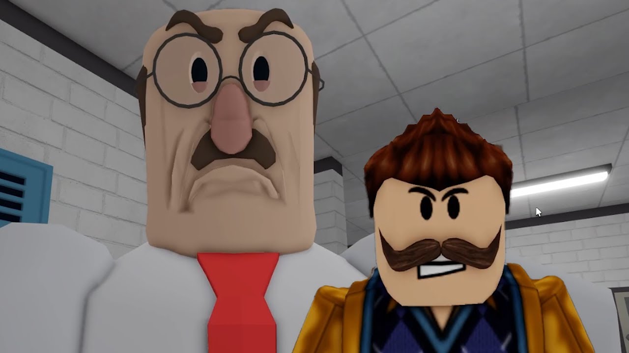 GREAT SCHOOL BREAKOUT! (SCARY OBBY) Hello Neighbor vs Mr Pickle