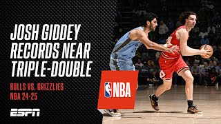 Josh Giddey records a near triple-double in Bulls comeback win | #NBA