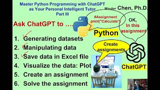 Master Python with ChatGPT (3): Generate Dataset, Plot charts, Save to Excel &amp; Create assignments