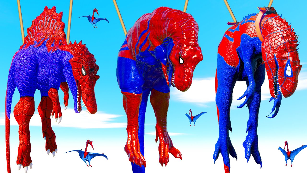 All Dinosaurs Mosasaurus, T-Rex vs Dinosaur Velociraptor in Jurassic World Evolution