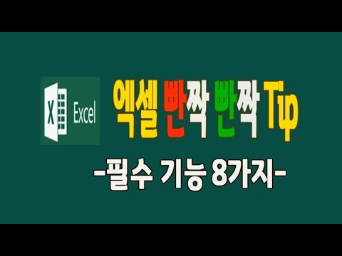 MS 엑셀 빤짝빤빡 빛나는 8가지의 필수 기능을 알려드립니다(1-목록작성 2-문서작성 3-문서수정 4-데이터입력 5-메뉴추가 6-서식변경 7-표 작성 8-유효성검사)