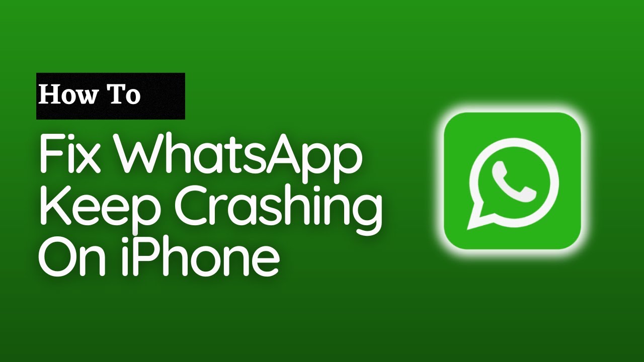 How To Fix WhatsApp Keep Crashing On iPhone (2023) - YouTube