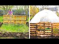 SIMPLE GREENHOUSE FOR YOUR GARDEN || COOL DIY PALLET PROJECTS