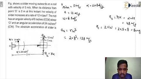 Practice Question 4: Total Acceleration | Velocity and Acceleration Analysis | GATE