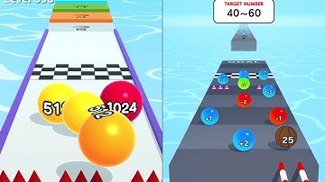 🆚 BALL RUN 2048 vs CALCULATE BALL All Levels Gameplay Walkthrough iOS 4