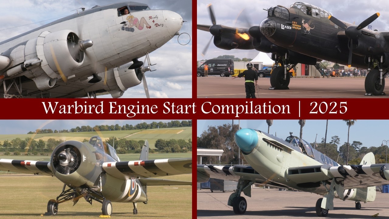 Warbird Engine Start Compilation | 2025