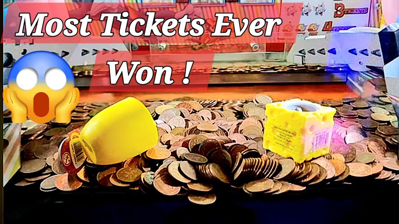 we play 2p pushers and new pushers for tickets and get our biggest win ever