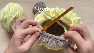 How to decrease in loop stitch. Two options