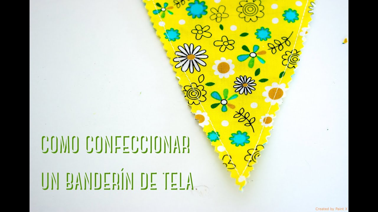 DIY Banderines de tela YouTube