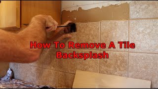 How To Remove A Tiled Backsplash