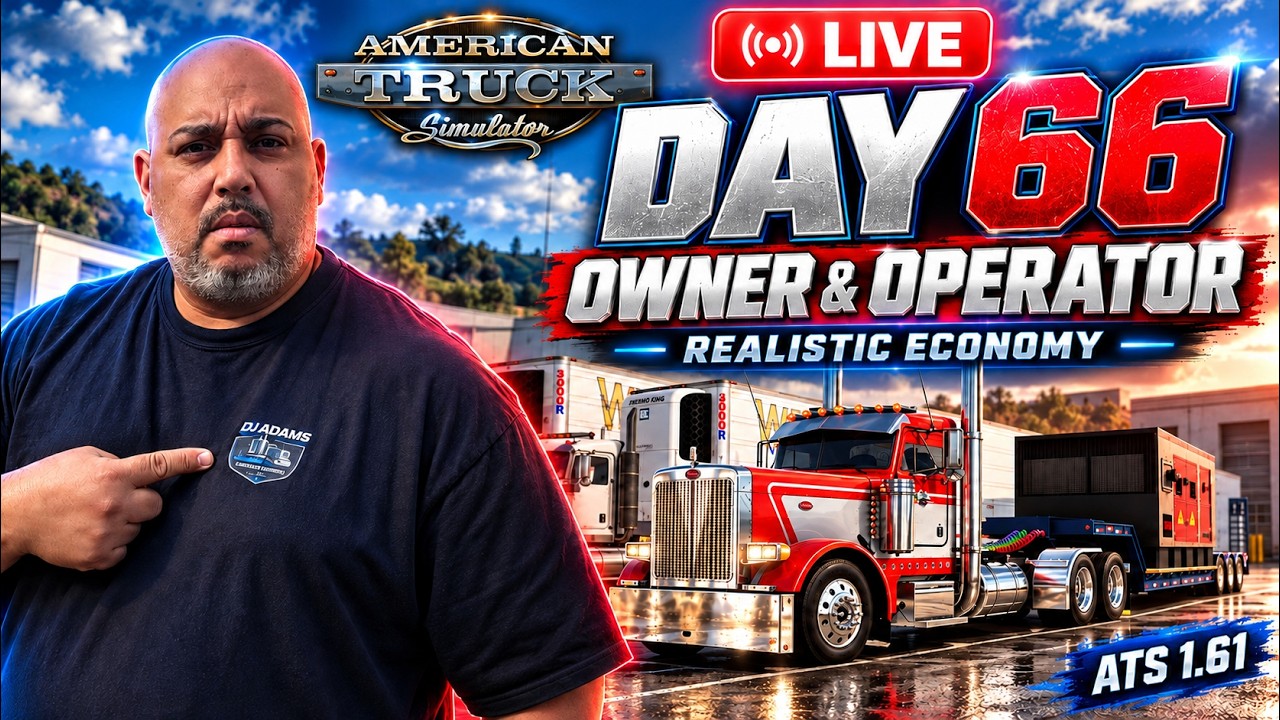 🔴 [LIVE] DAY 66 🚛 OWNER & OPERATOR! 💰 REALISTIC ECONOMY | ATS 1.61