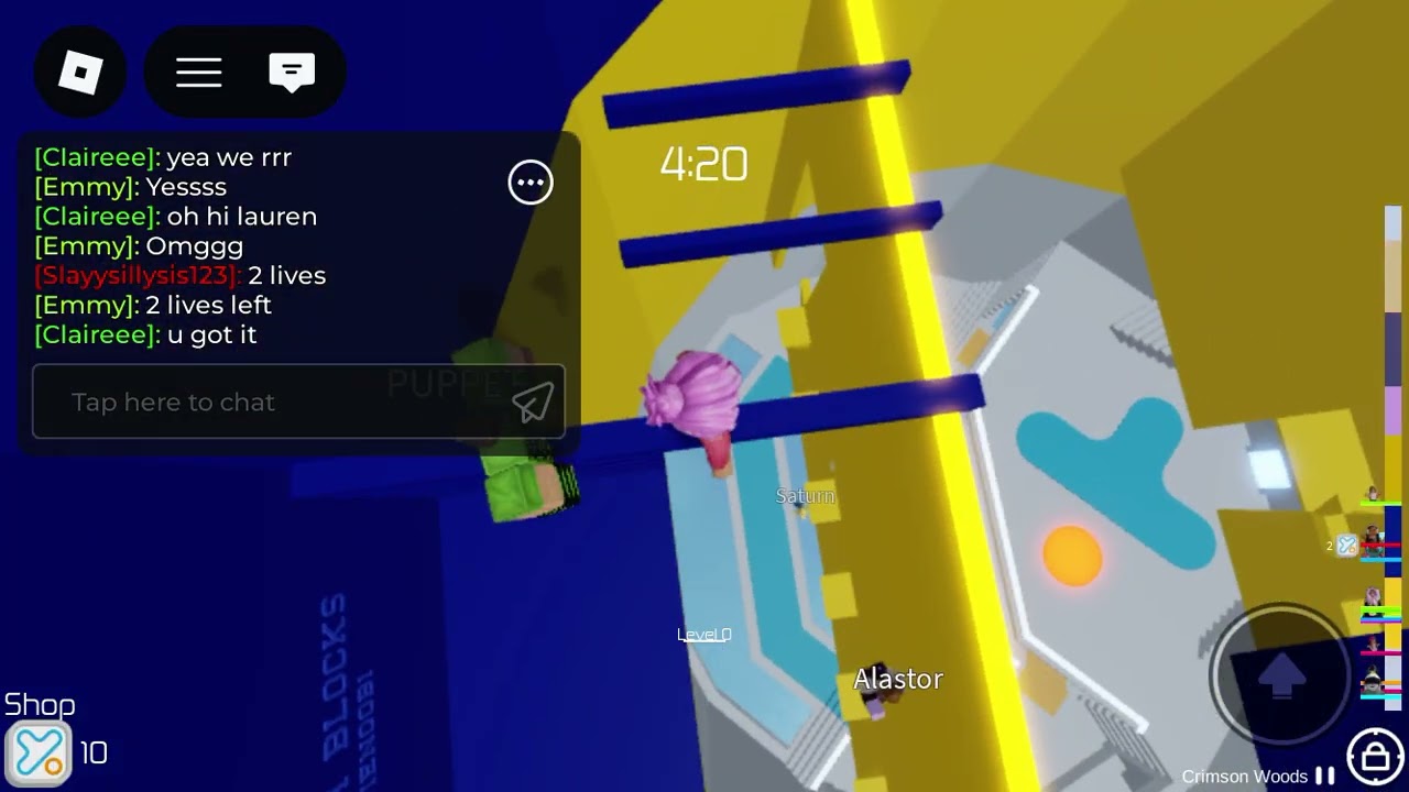 Tower of hell but if I die I do whatever the top comment says/ with fans 