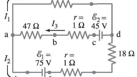 (26-31) (a) What is the potential difference between points a and d in Fig. 2 6-49 (similar to Fig.