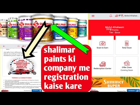 shalimar paints ke app me kaise registration karen! shalimar paints expert program 2021