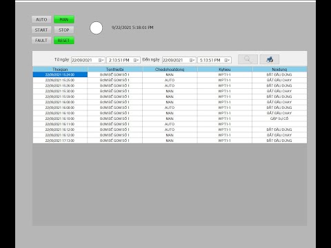 Report wincc with SQL to Excell PDF/ Báo cáo Wincc