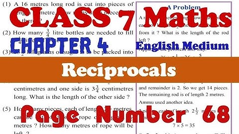 Class 7 maths Chapter 4  reciprocals kerala syllabus Activity page no 68#class7 #class7maths_recipro