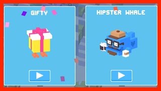 Unlock ✿ Hipster Whale ✿ AND ❄︎ Gifty ❄︎ Crossy Road - Two Mystery Characters in One!