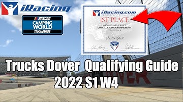 *UPDATED VIDEO IN DESCRIPTION* Iracing Dover NASCAR C-Fixed Truck Qualifying Guide