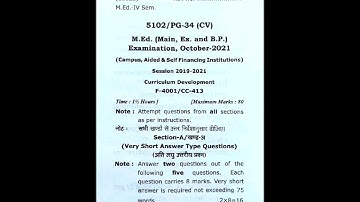 M.Ed. IV 2021 #curriculum development