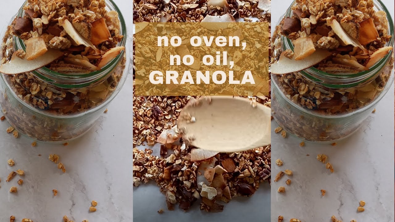How To Make Granola Without Oven Easy Granola Recipe NoOven / No