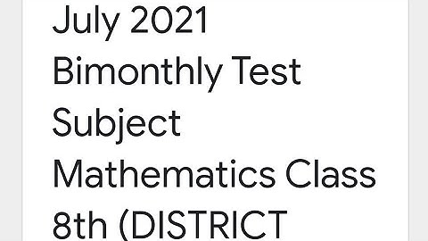 8th 05 July 2021 Math test Solution in Punjabi and English Medium