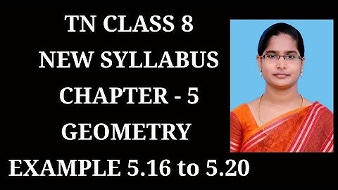 8th Maths Ch-5 Geometry | Example-5.16 to 5.20 | Samacheer One plus One channel
