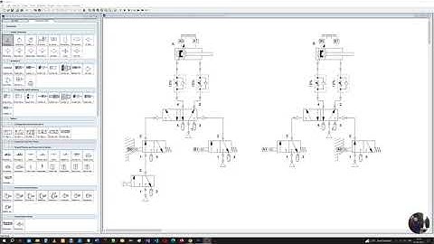 Double Acting Pneumatic Cylinders: A+, B+, A-,  B-