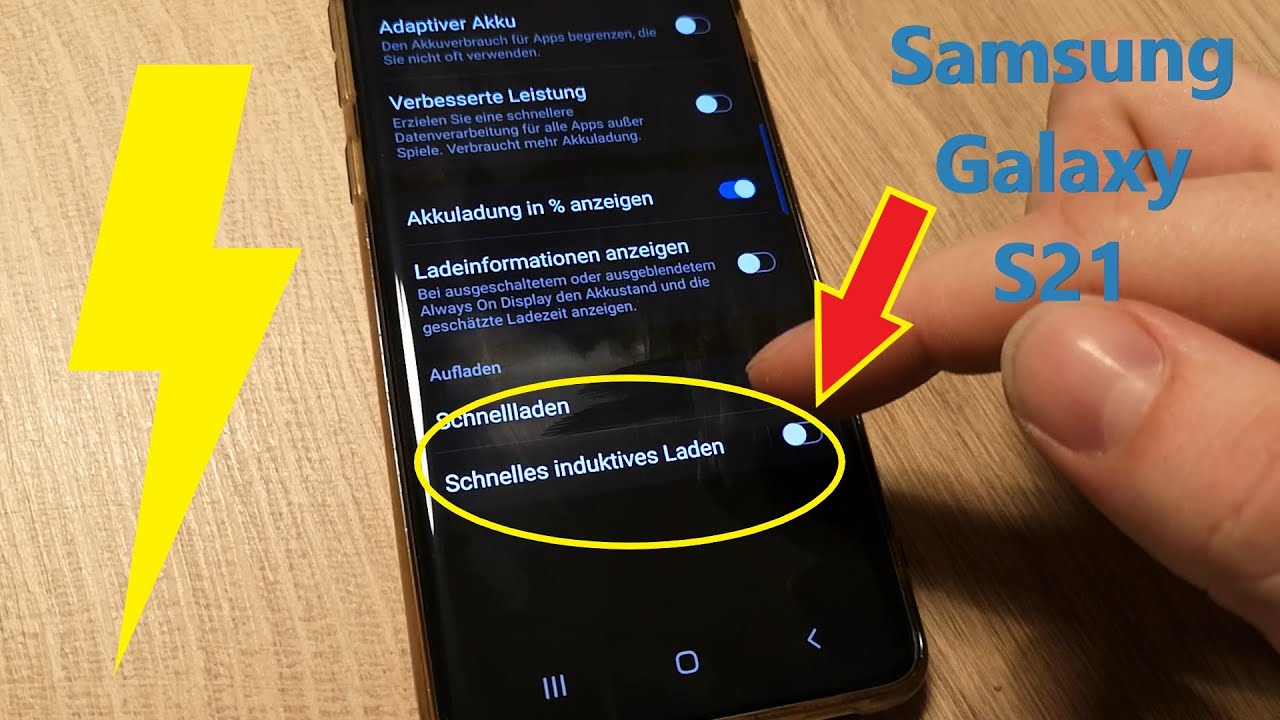 Samsung S21 Kein Ton Beim Telefonieren Samsung Galaxy S21 Induktives Schnellladen aktivieren - YouTube
