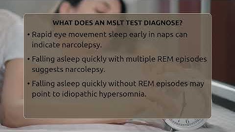 What Does An MSLT Test Diagnose? - Sleep Apnea Support Network